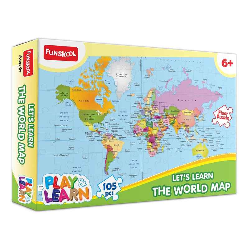Funskool World Map Puzzles Funskool World Map Puzzles