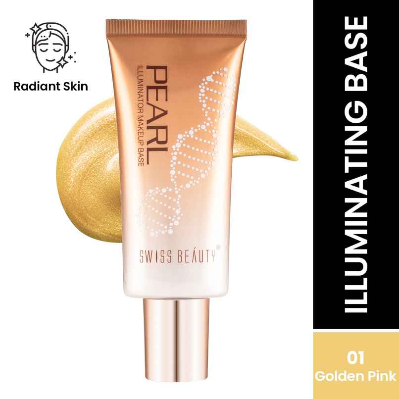 Swiss Beauty Pearl Illuminator Makeup Base - 01 Golden Pink Swiss Beauty Pearl Illuminator Makeup Base - 01 Golden Pink