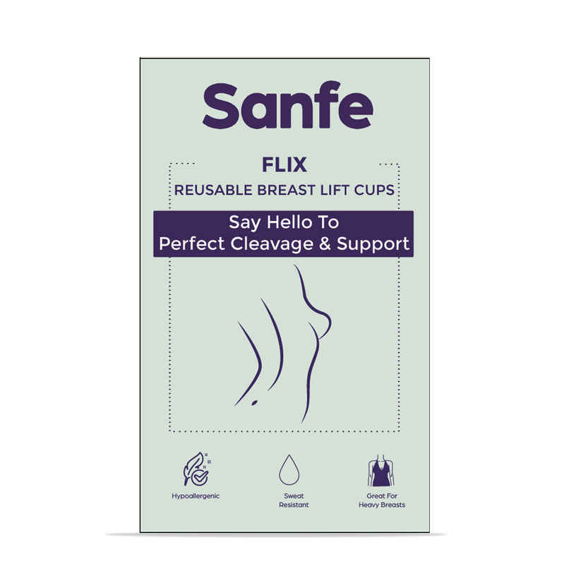 Sanfe Flix Reusable Boob Lift Cups For Breast Push Up Braless, Padded, Rabbit A-C Cup Sanfe Flix Reusable Boob Lift Cups For Breast Push Up Braless, Padded, Rabbit A-C Cup