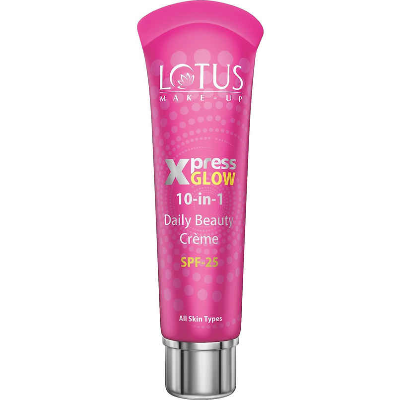 Lotus Make-Up Xpressglow Daily Beauty Cream Bright Angel Spf 25 Aloe Vera Semi Matte Finish