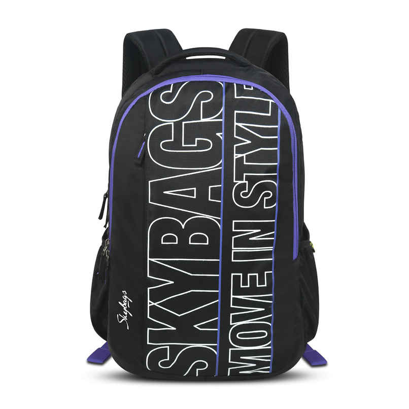 Skybags Unisex Logo Polyester 22 L Laptop Backpack | Black Skybags Unisex Logo Polyester 22 L Laptop Backpack | Black