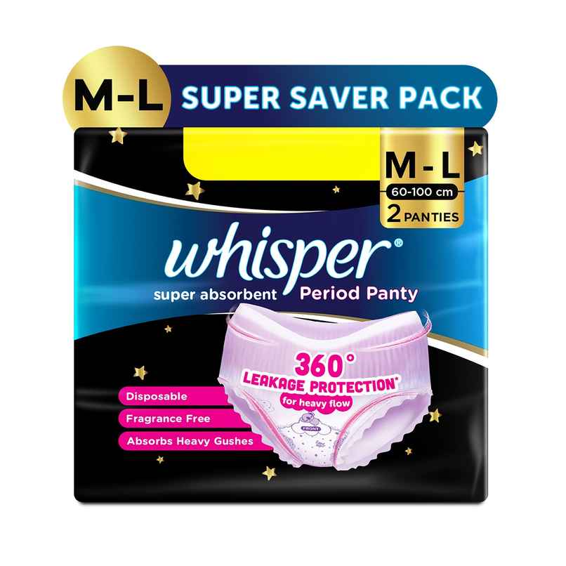 Whisper Super Absorbent Period Panty | M-L