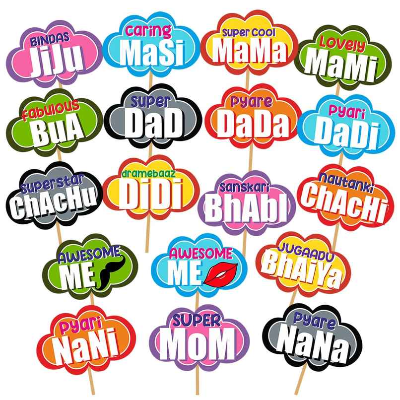 Party Propz Family Party Props | Wedding Props-Haldi Props For Bride And Family Party Propz Family Party Props | Wedding Props-Haldi Props For Bride And Family