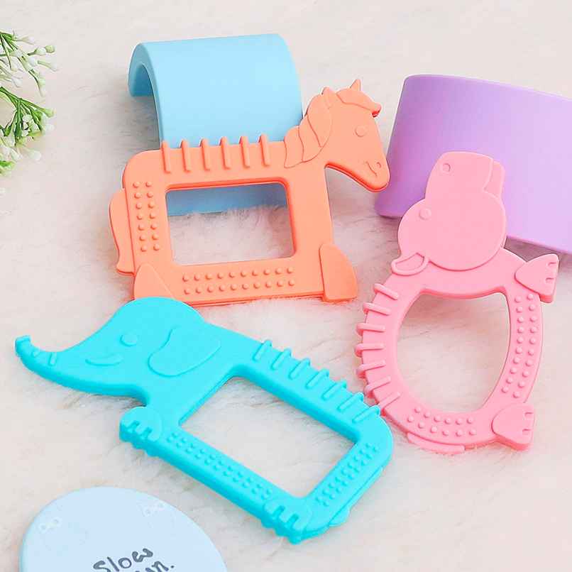 R for Rabbit Tiny Bites Safari Silicone Teether Pack of 3