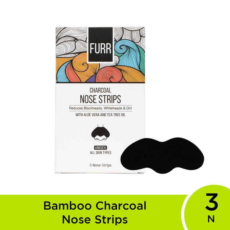 FURR By Pee Safe Charcoal Nose Strips | Instant Blackhead Removal & Deep Pore Cleansing