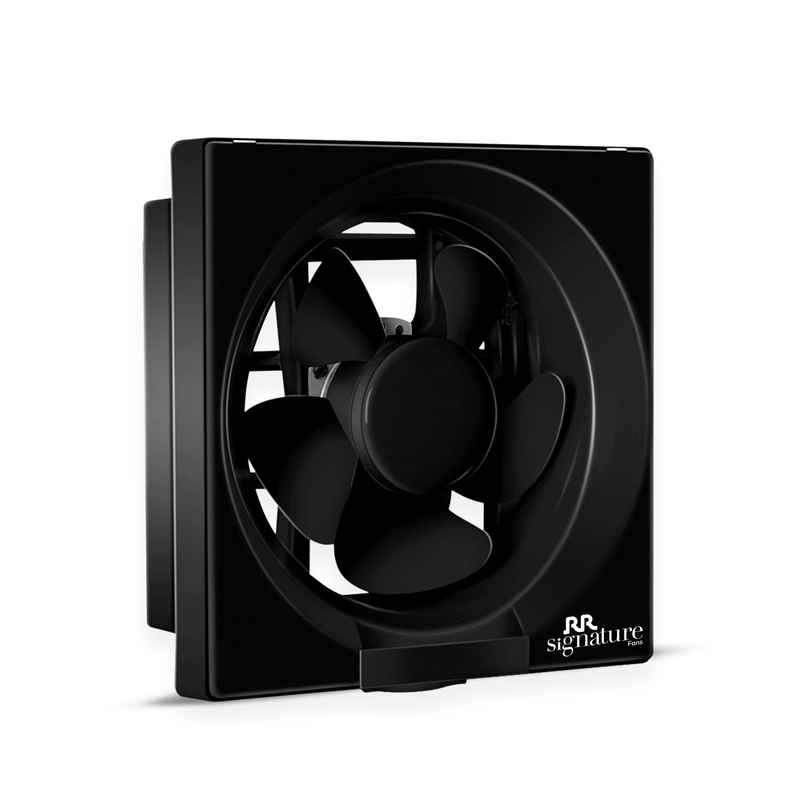 RR Signature Vento Deluxe Exhaust Fan, 150mm, Rust Proof Body and Dust Protection Shutters, Black RR Signature Vento Deluxe Exhaust Fan, 150mm, Rust Proof Body and Dust Protection Shutters, Black