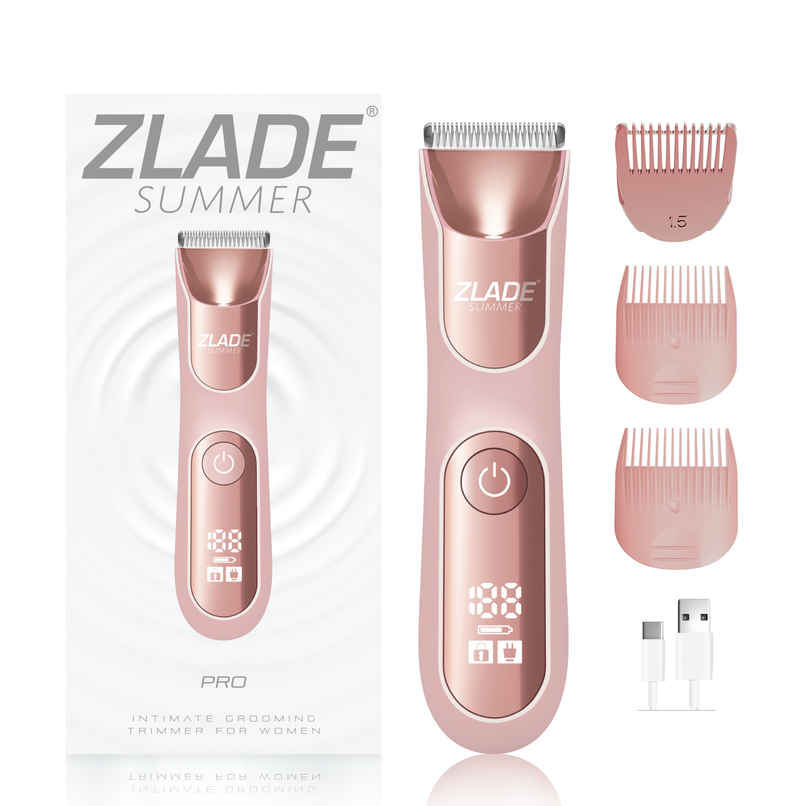 Zlade Summer Pro Intimate Body Trimmer for Women|Soft Ceramic Blades|Waterproof|Digital Display Zlade Summer Pro Intimate Body Trimmer for Women|Soft Ceramic Blades|Waterproof|Digital Display