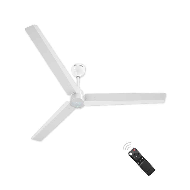 Atomberg Renesa BLDC Ceiling Fan,1400mm,Remote Control,BEE 5 Star Rated,LED Indicators,Gloss White