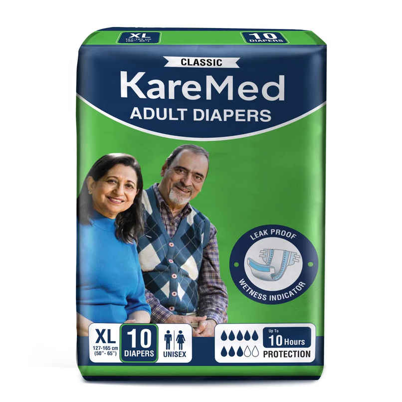 KareIn Classic Adult Diaper (Tape, XL , 125-165 cm)