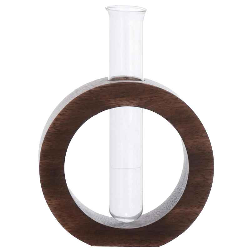 TIED RIBBONS Test Tube Planter | Brown - 4.5 in x 5.5 in