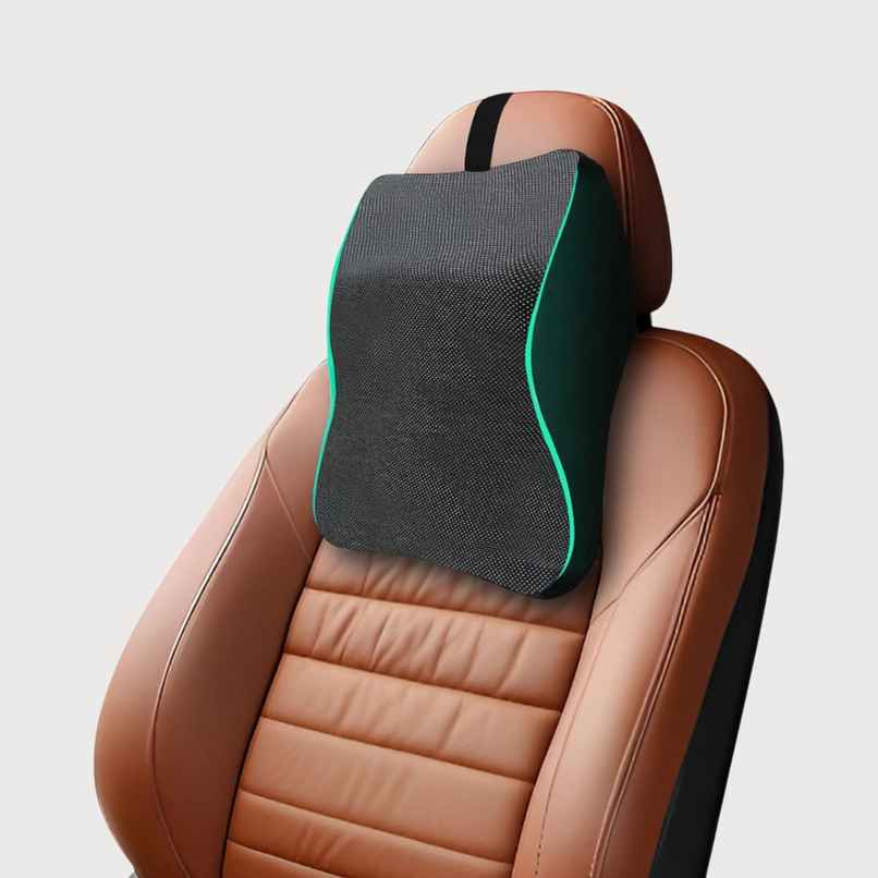 Trajectory Memory Foam Car Headrest Pillow for Neck Pain - Travel & Driving Trajectory Memory Foam Car Headrest Pillow for Neck Pain - Travel & Driving