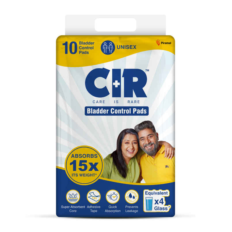 CIR Bladder Control Pads for Moderate Incontinence | Absorbs 15X of its Own Weight