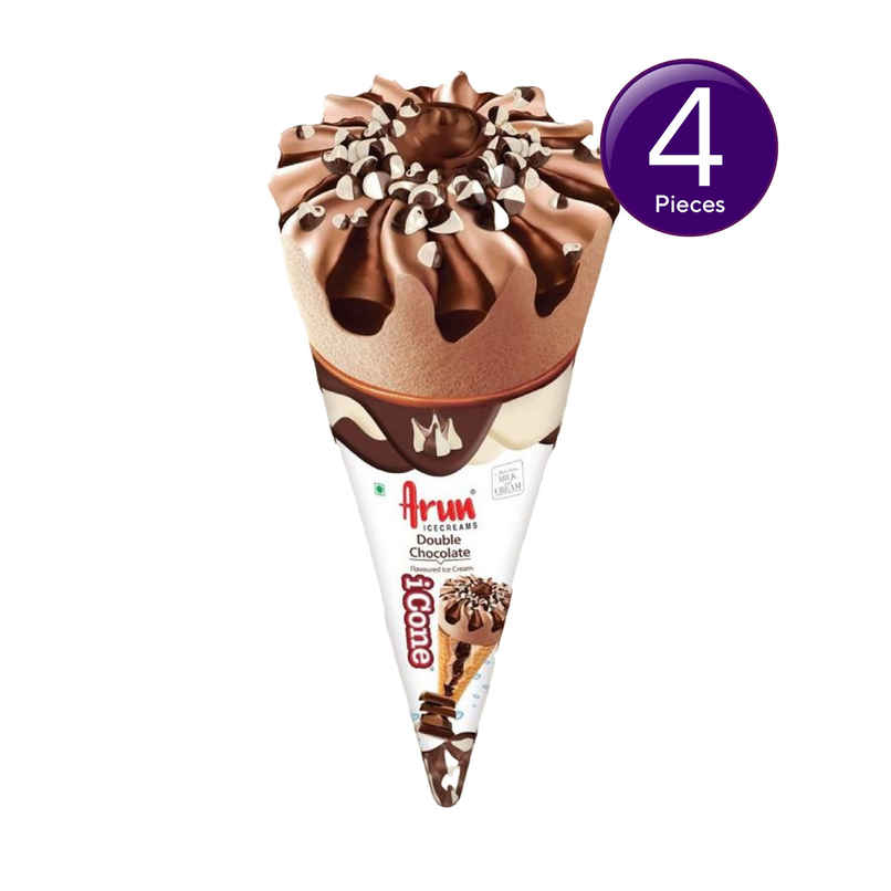 Arun Double Chocolate Icone Ice Cream Cone Combo 