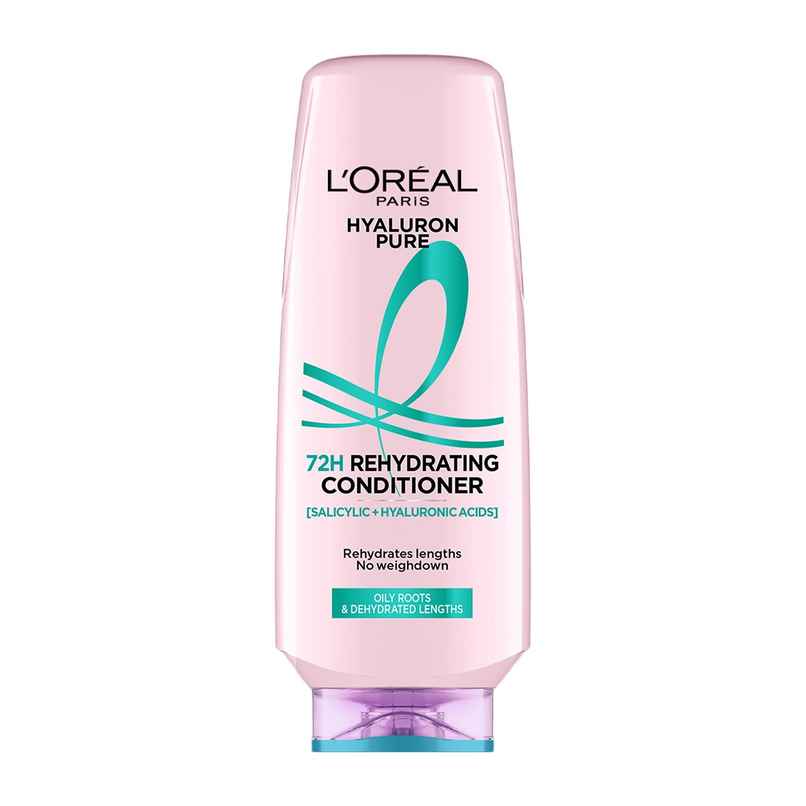 L'Oreal Paris Hyaluron Pure 72H Rehydrating Conditioner For Smooth Tangle - Free Hair L'Oreal Paris Hyaluron Pure 72H Rehydrating Conditioner For Smooth Tangle - Free Hair
