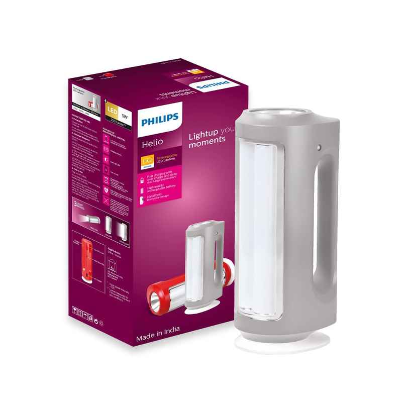 Philips Led 5W Helio Rechargeable Led Lantern Grey