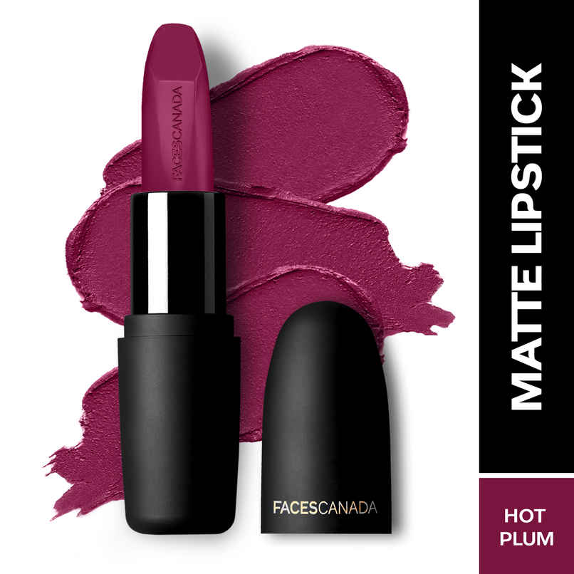 Faces Canada Weightless Matte Finish Lipstick | Hot Plum 24