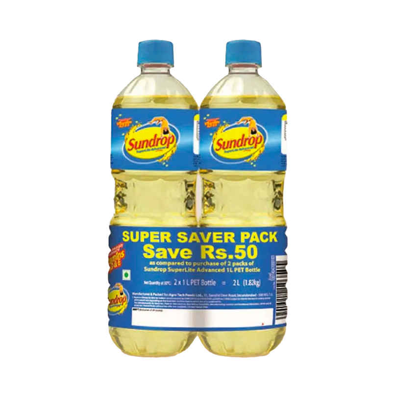 Sundrop Superlite Advanced Sunflower Oil Super Saver Pack | Bottle
