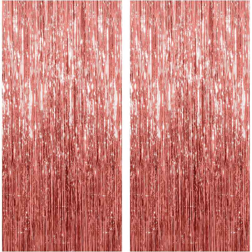Party Propz Rose Gold Happy Birthday Foil Curtain Combo - Pack Of 1