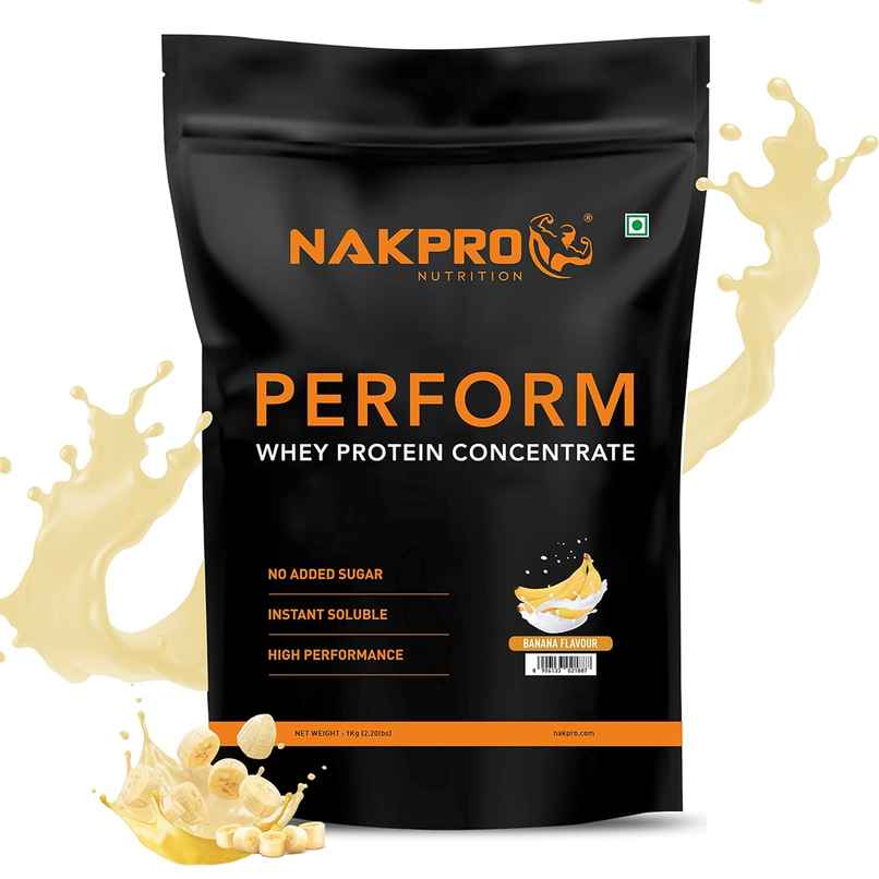 Nakpro Perform Whey Protein Concentrate Banana 24G Protein 5.3G Bcaa