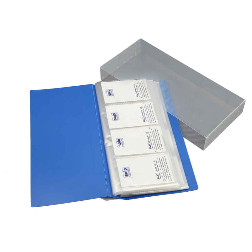 Solo Business Card Holder With Cover Jacket - 480 Pockets