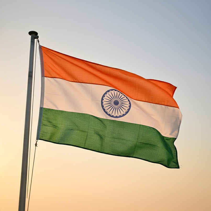 Indian Tricolor Cotton Flag | 20 x 30 Inch | Picfest