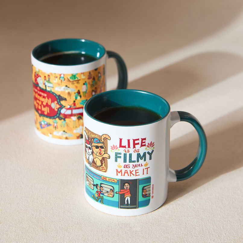 Chumbak Mad about India Mugs, Gift Set