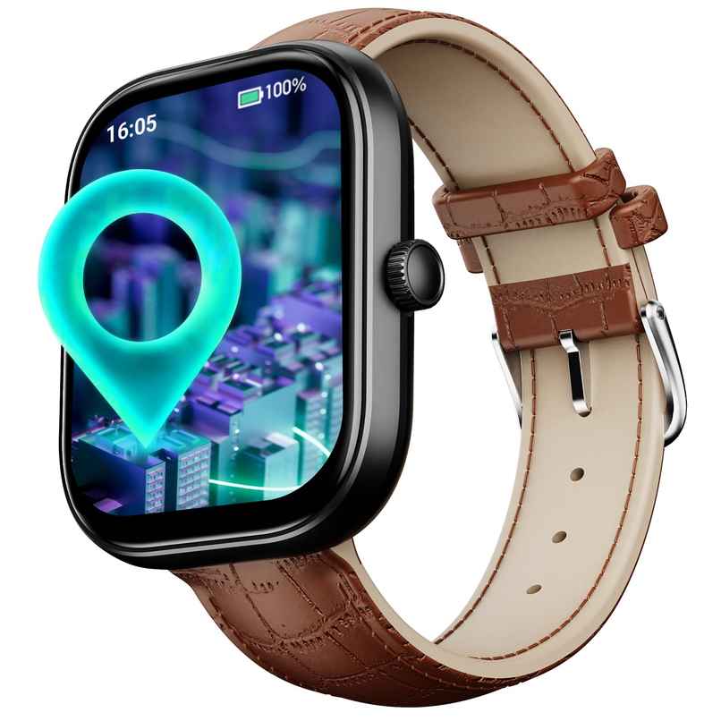 boAt Wave Sigma 3 Smart Smartwatch | 2.01" Display | BT Calling - Brown Leather