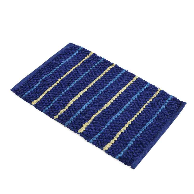 Status Cotton Stripe Mat 38 x 58 Cm | Blue