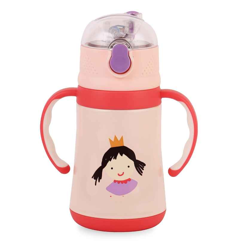 Cello Doodle Kids Flask | 329 Ml | Leak-Proof | Red