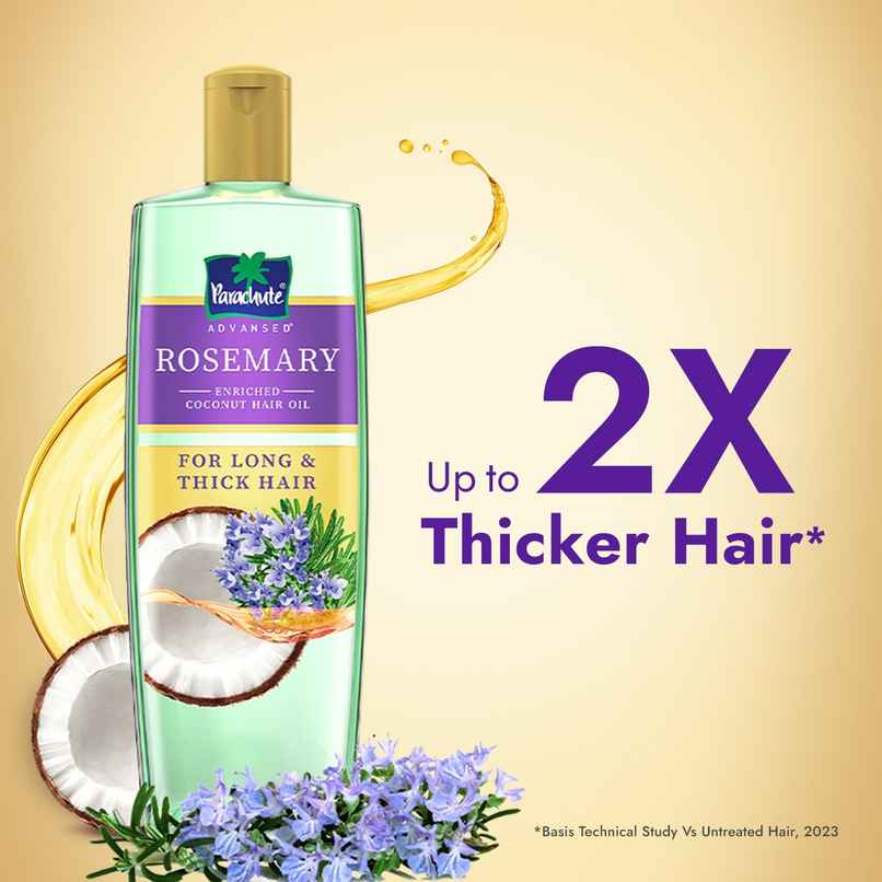 Parachute Advansed Rosemary Enriched Coconut Hair Oil Parachute Advansed Rosemary Enriched Coconut Hair Oil