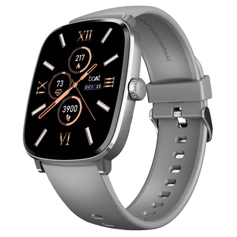 boAt Ultima Regal Smartwatch | 2.01" AMOLED Display | BT Calling | Functional Crown - Cool Grey