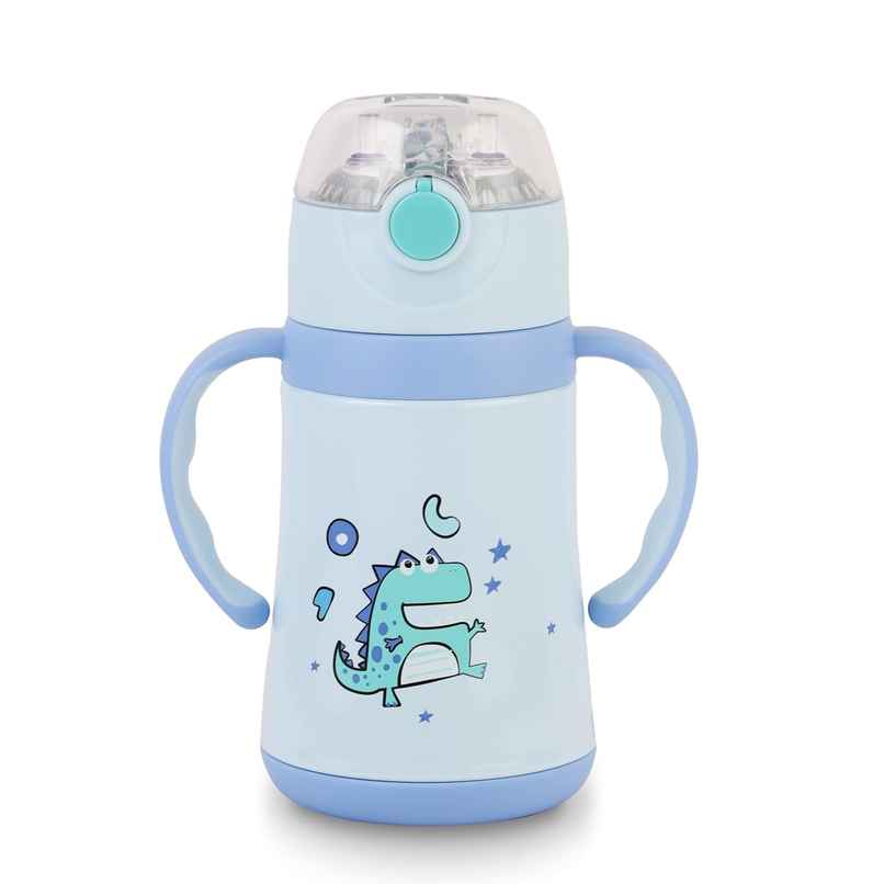Cello Doodle Kids Flask | 329 Ml | Leak-Proof | Turquoise