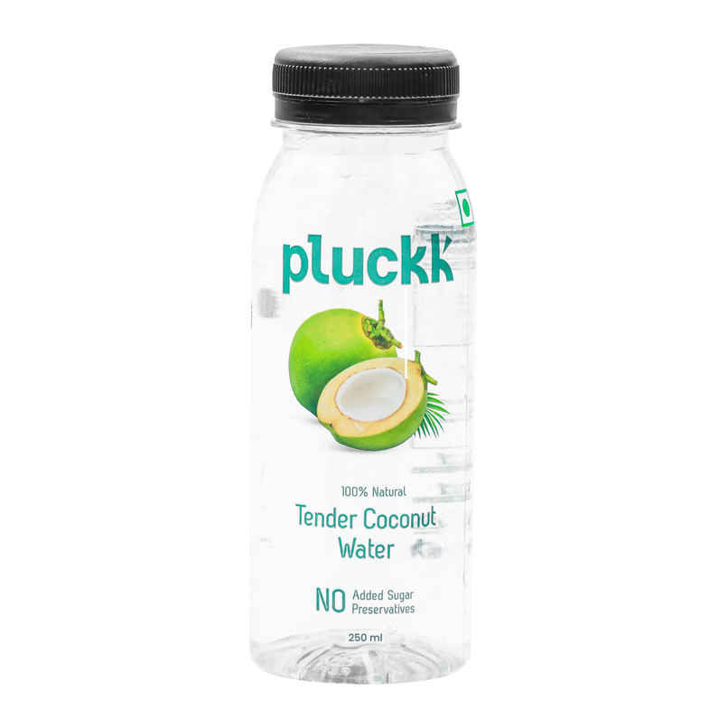 Pluckk Natural Tender Coconut Water | Hydration with Potassium & Electrolytes | No Preservatives