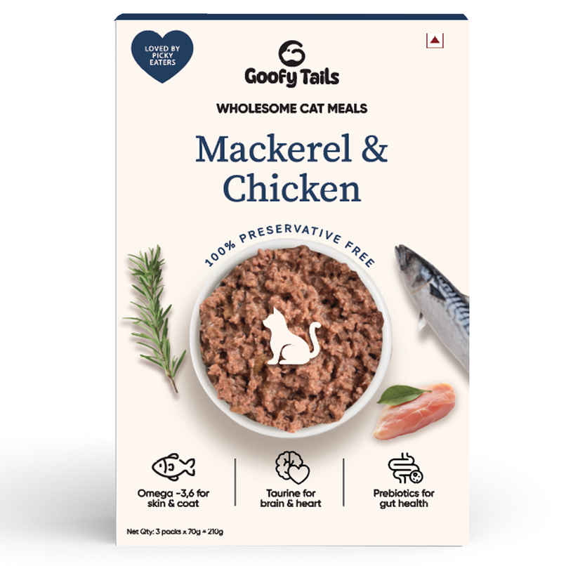 Goofy Tails Mackerel & Chicken Cat Meals Goofy Tails Mackerel & Chicken Cat Meals