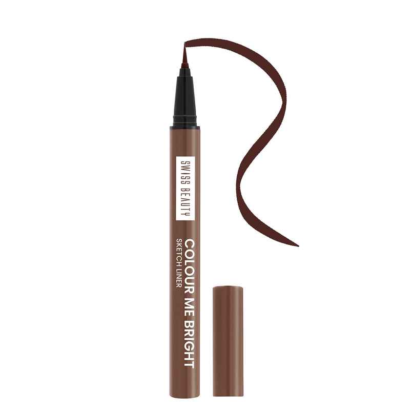 Swiss Beauty Colour Me Bright Sketch Eyeliner - 09 Adore Brown