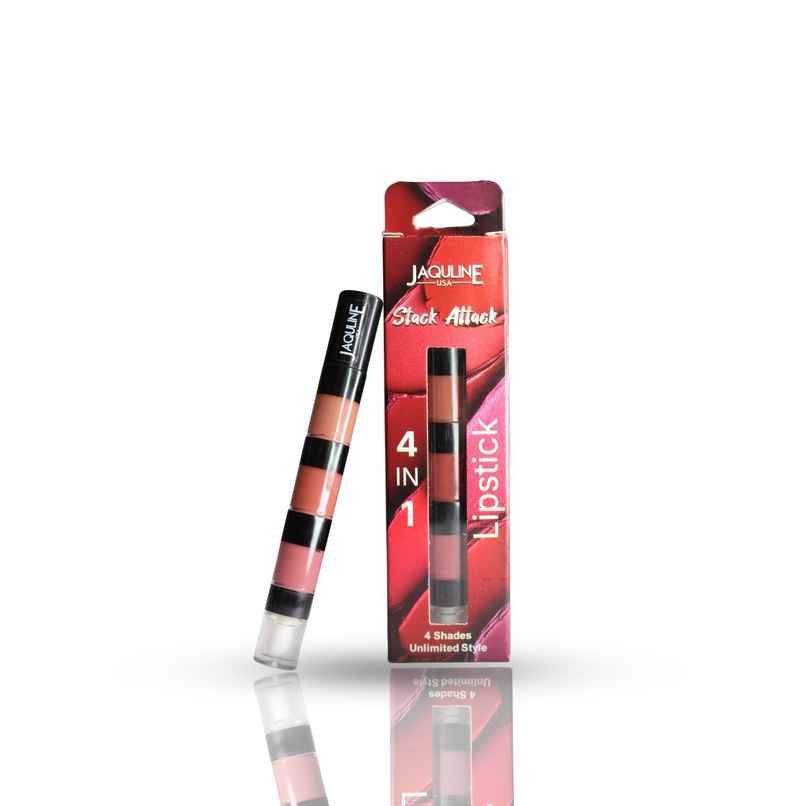 Jaquline USA Stack Attack 4 in 1 Liquid Lipstick - Nude Mood Jaquline USA Stack Attack 4 in 1 Liquid Lipstick - Nude Mood