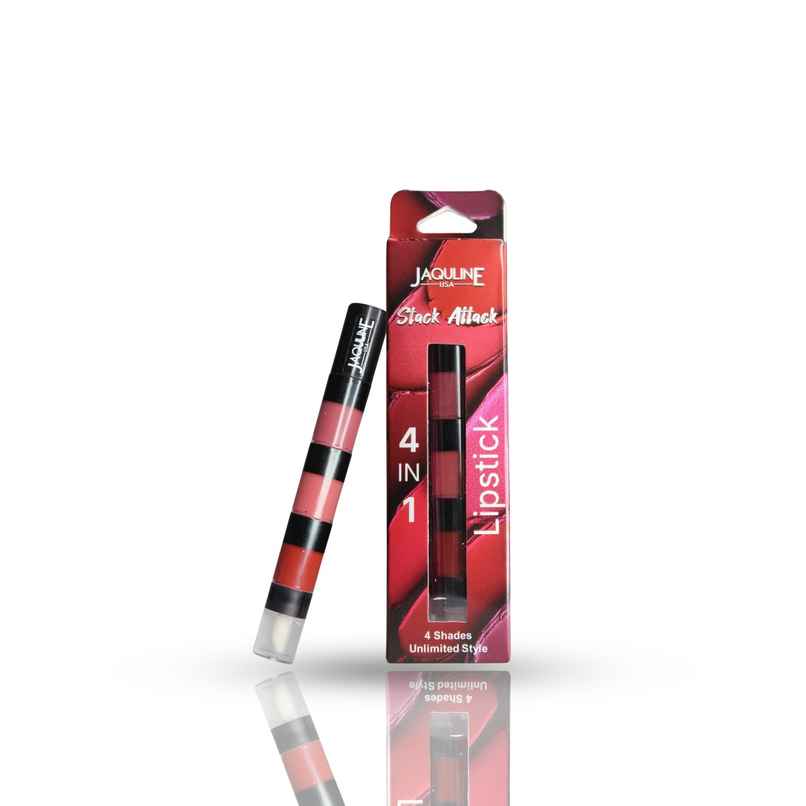Jaquline USA Stack Attack 4 in 1 Liquid Lipstick - Boss Bold Jaquline USA Stack Attack 4 in 1 Liquid Lipstick - Boss Bold