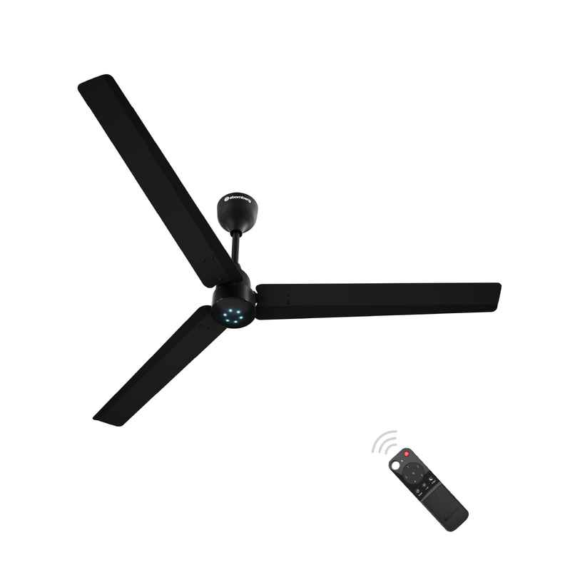 Atomberg Renesa BLDC Ceiling Fan,1400mm,Remote Control,BEE 5 Star,LED Indicators,Midnight Black