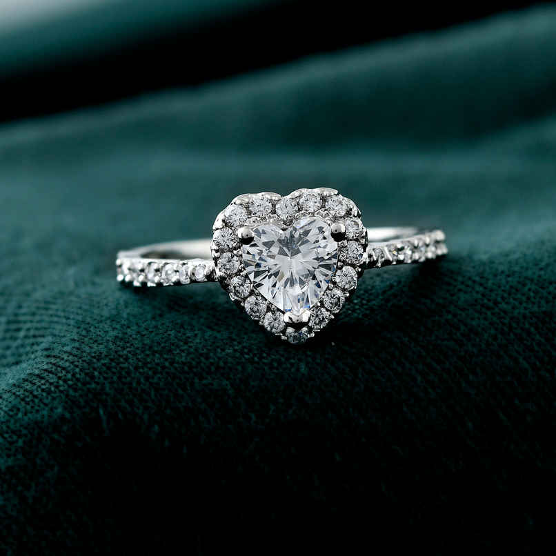 Voylla Valentine's Day Love in Bloom Solitaire Ring