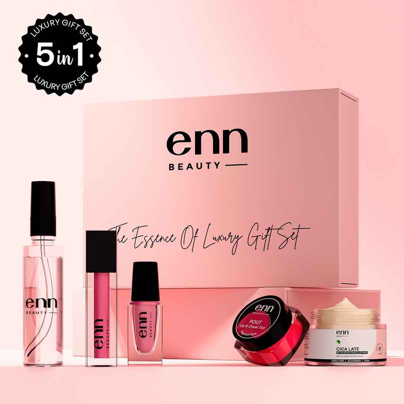 ENN Beauty Endless Love Gift Set | Clay Mask | Lipstick | Nail Paint | Lip & Cheek Tint | Perfume