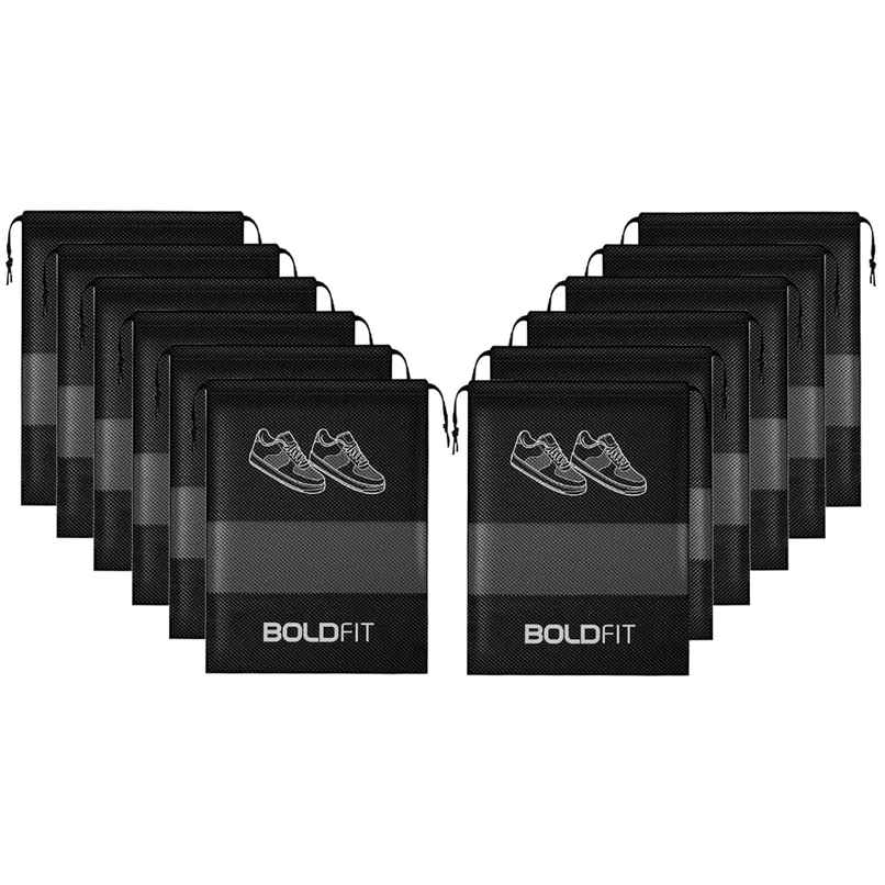 Boldfit Shoe Cover Black Pack of 12