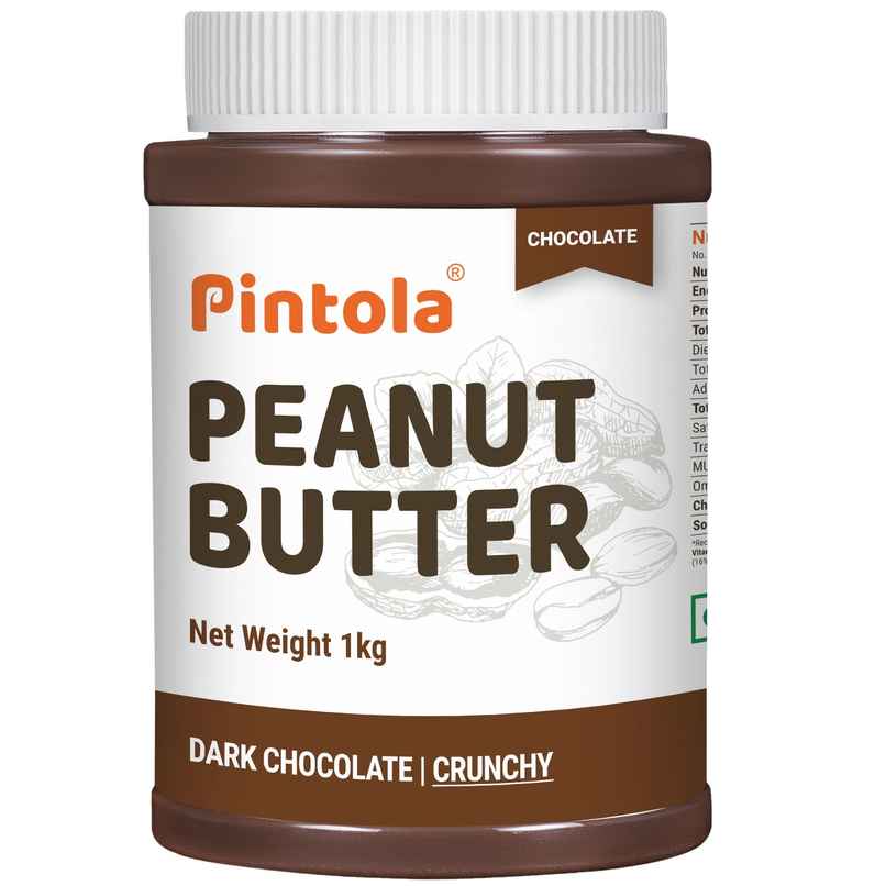 Pintola Peanut Butter Chocolate Flavour Crunchy - 18.6G Protein & 5.2G Dietary Fiber