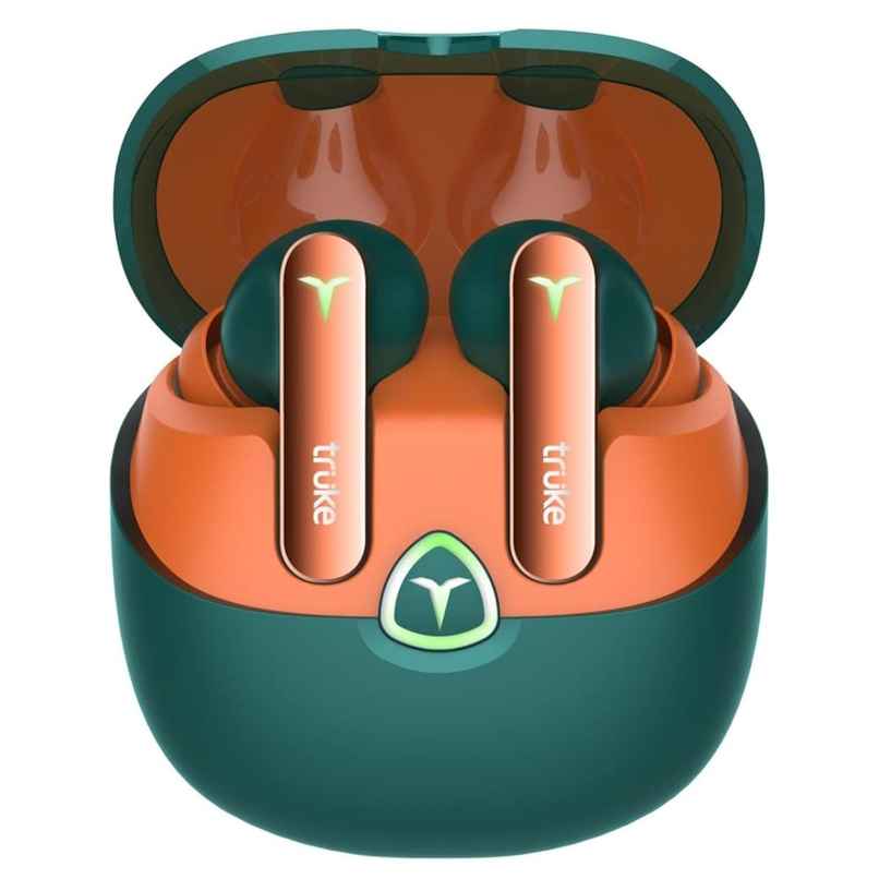 truke BTG Flex Truly Wireless Bluetooth Earbuds with Dual Pairing, 60H Battery- Alpine Green truke BTG Flex Truly Wireless Bluetooth Earbuds with Dual Pairing, 60H Battery- Alpine Green