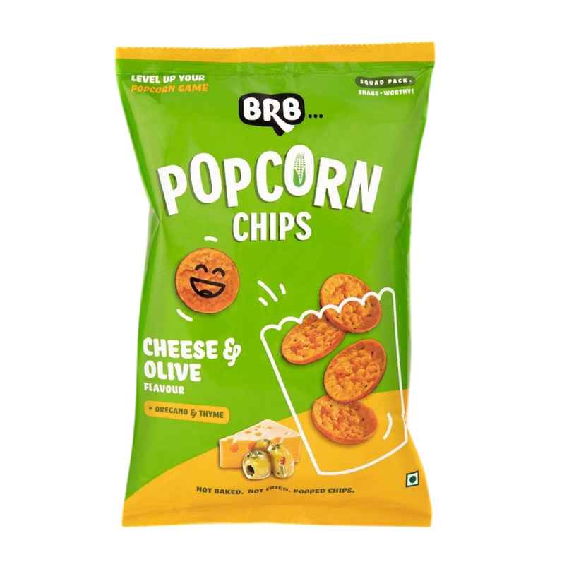 Brb Popcorn Chips - Cheese & Olive Flavour