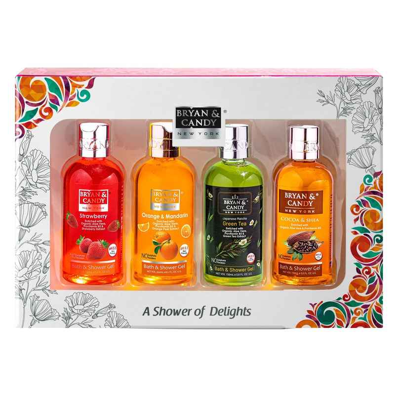 Bryan & Candy Luxurious Shower Gel Combo Kit Gift Set | Fresh Fragrances | Pack Of 4 Bryan & Candy Luxurious Shower Gel Combo Kit Gift Set | Fresh Fragrances | Pack Of 4