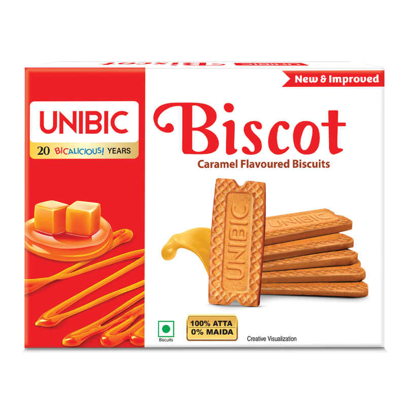 UNIBIC Biscot Caramel Atta Biscuit