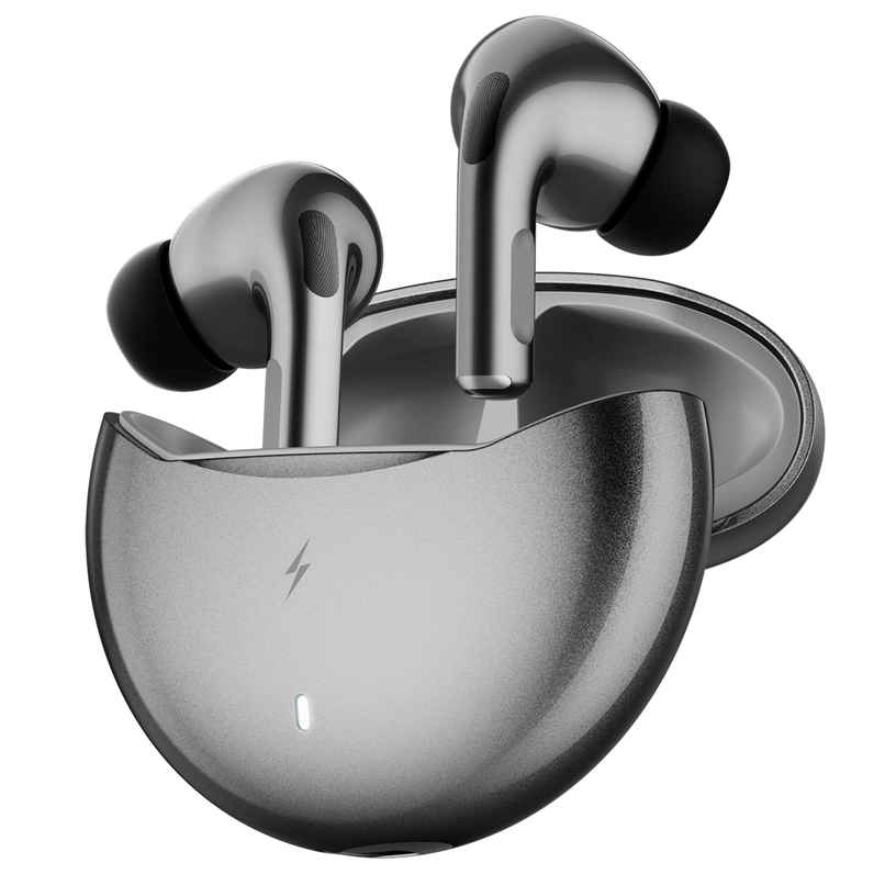 Fire-Boltt Fire Pods Aero Ultra TWS Earbud with Custom EQ Profile, Quad Mic ENC & 50H Playtime, Ultra Low 50ms Game Mode, Black Metal