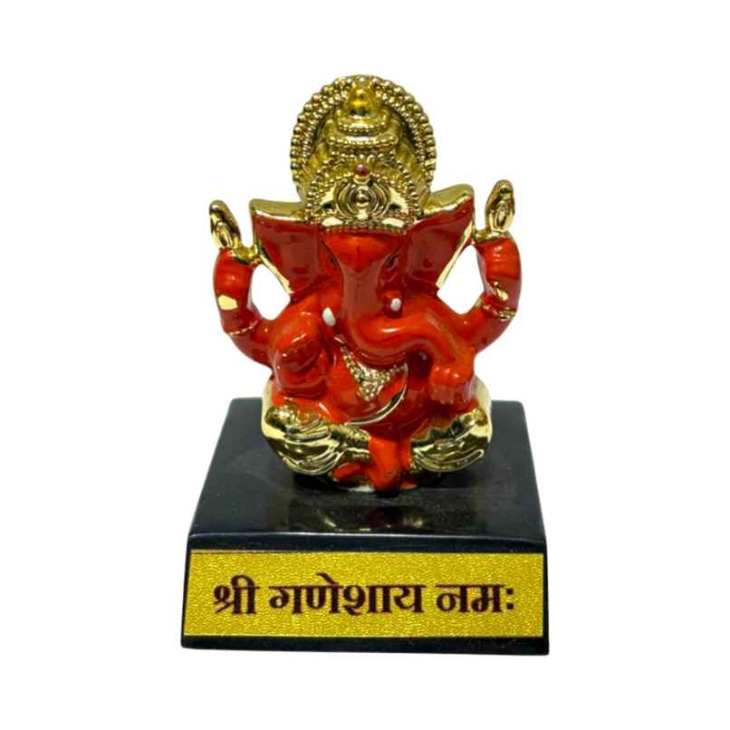 Ganpati Murti on Stand - Red | House Of Festivals Ganpati Murti on Stand - Red | House Of Festivals
