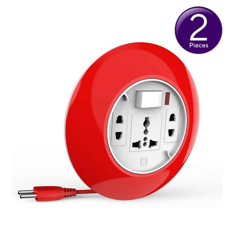 Goldmedal G-Dial 2 Pin Plug 5-Meter Extension Cord | Ultra-Smooth Rotation Extension Board Combo 