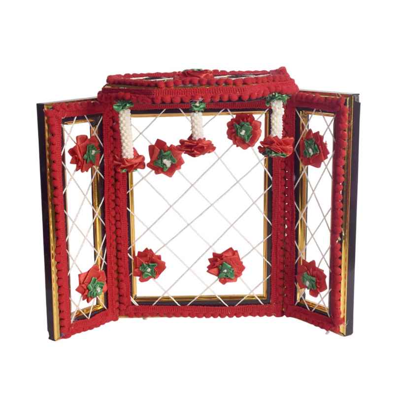 Astonishing Ganesha Phool Bangla | Red | 8 inch | Satvik Astonishing Ganesha Phool Bangla | Red | 8 inch | Satvik